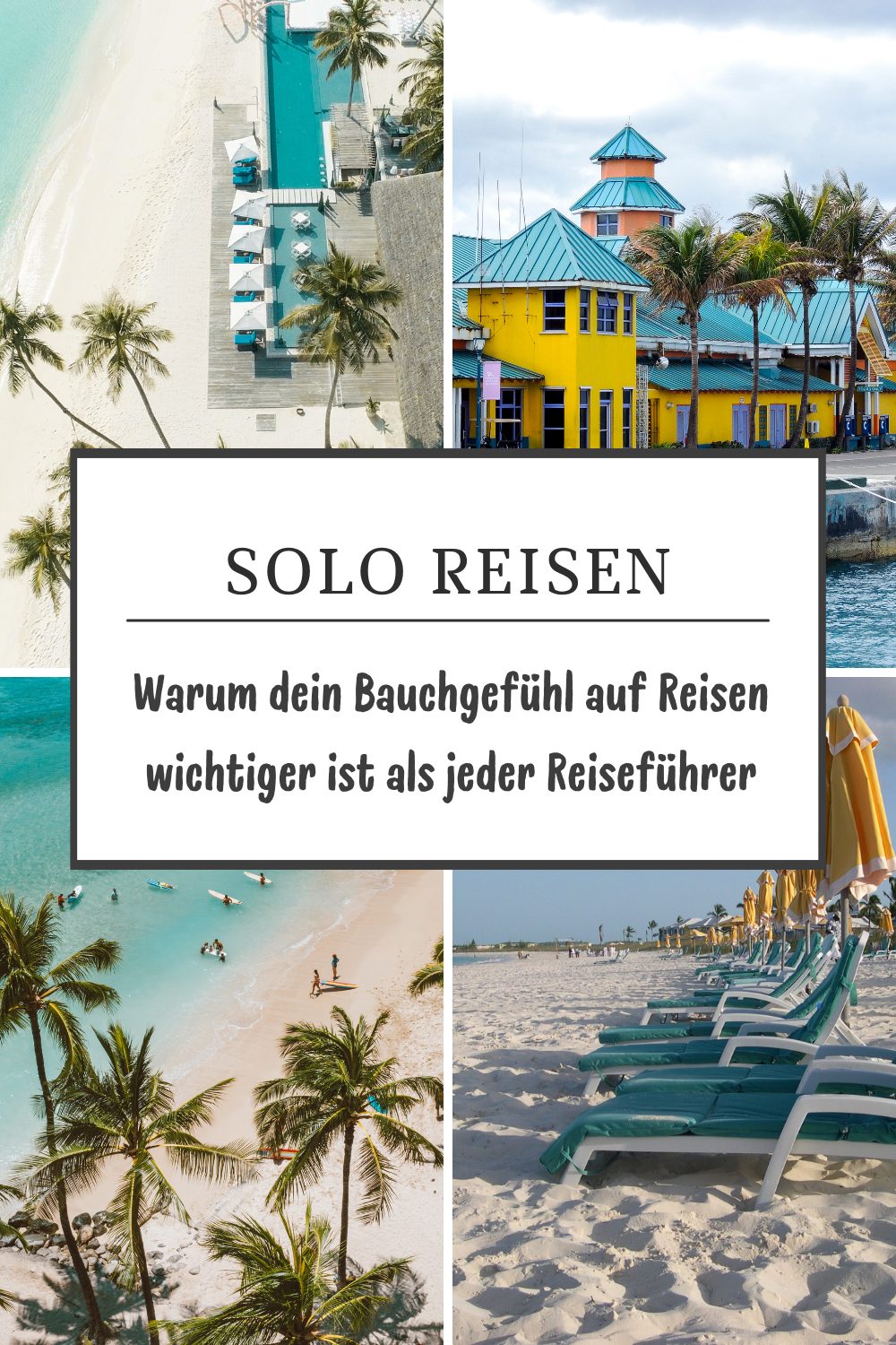 Solo Reisen - Dein kompletter Guide black and white travel influencer pinterest pin (8)