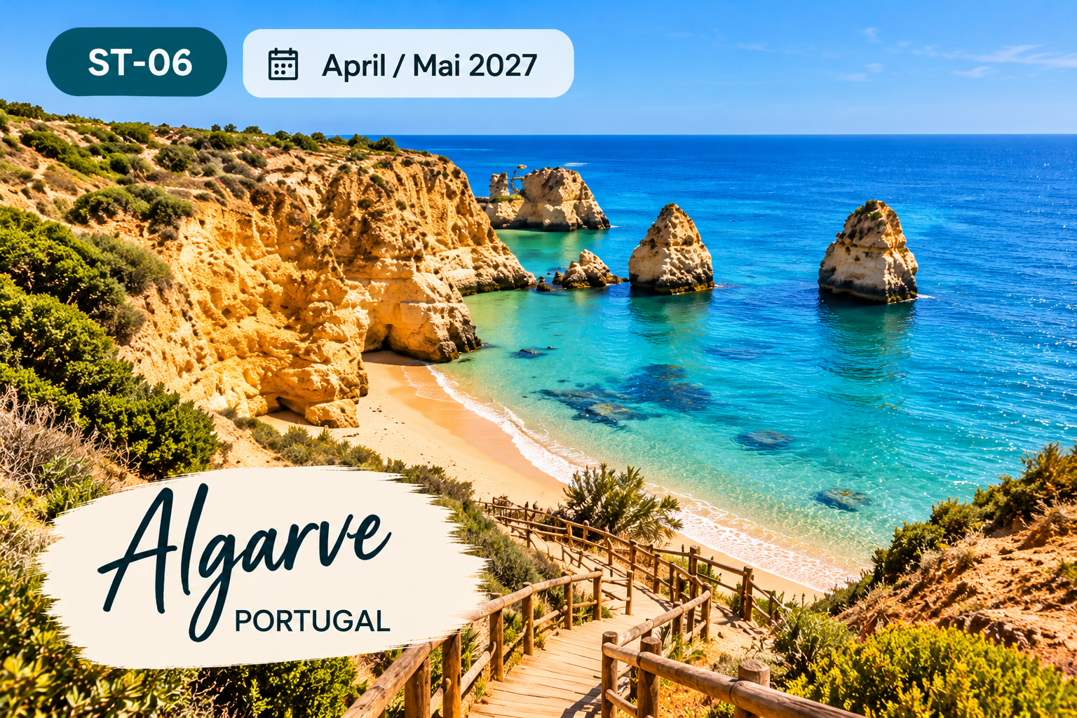 SOLO TOGETHER Algarve – Goldene Felsenküste und türkisblaues Meer