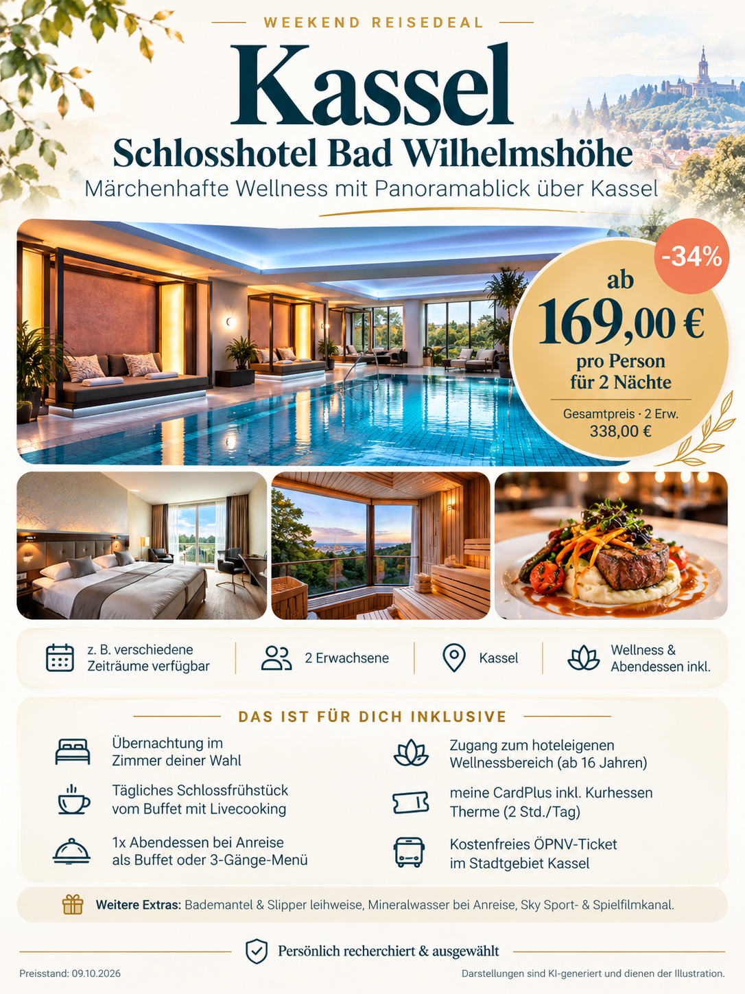 kassel wellness wochenende im schlosshotel