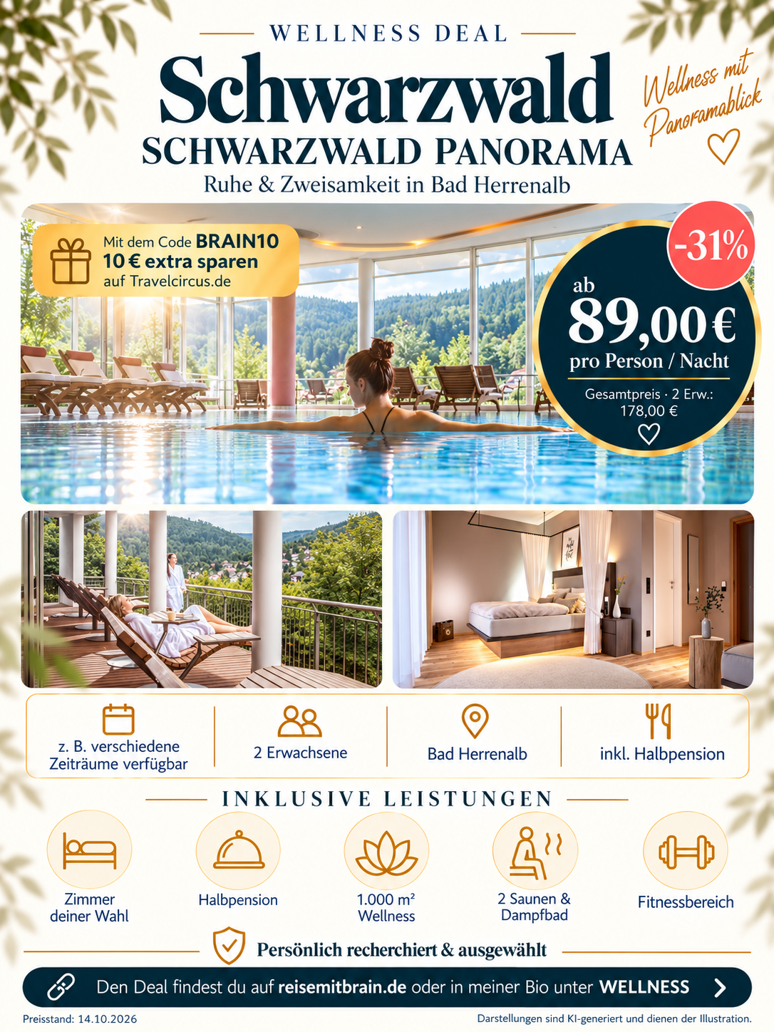 schwarzwald wellness mit panoramablick