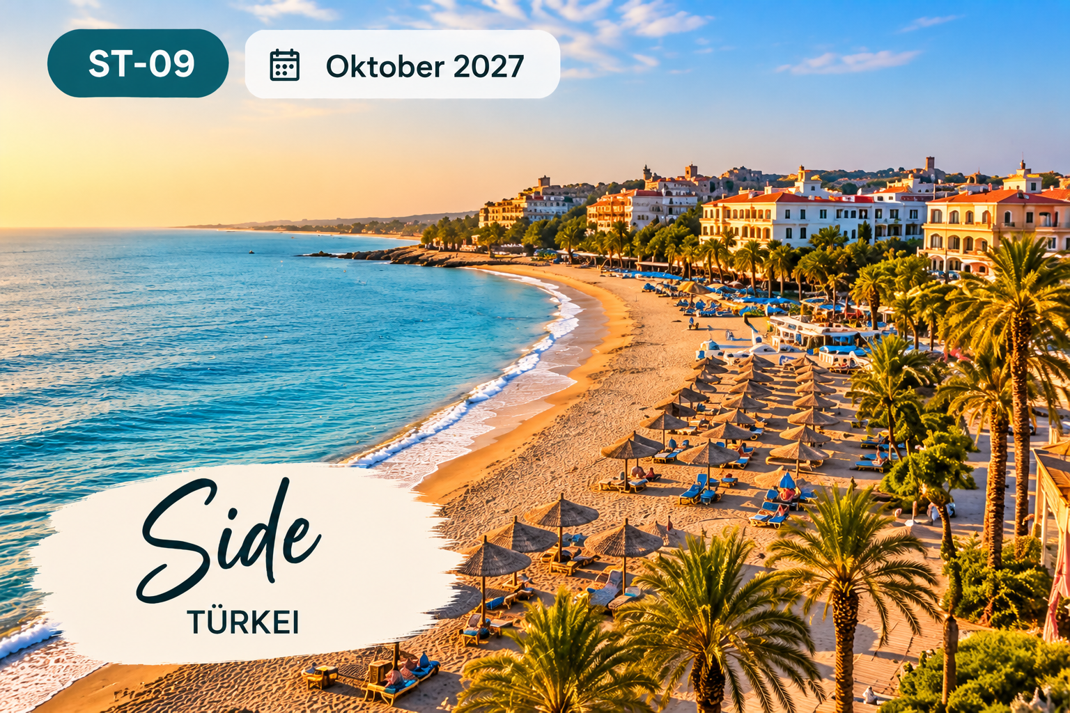 SOLO TOGETHER Side – Sonniger Strand an der Türkischen Riviera